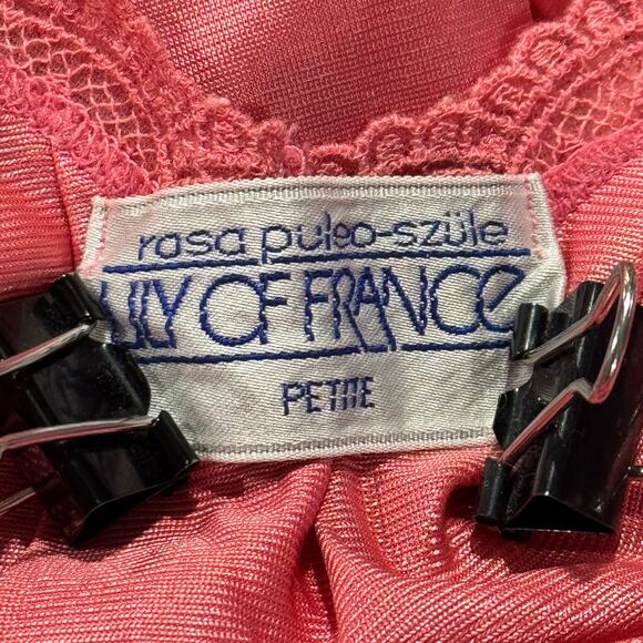 Vintage Robe Nightgown Slip Dress Coquette Romantic Balletcore Lace Pink Size PM - Picture 6 of 16